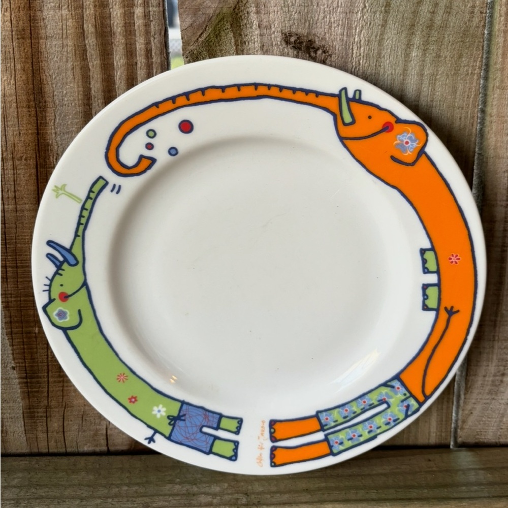 Jako-o Colorful Elephants Child’s Plate Size 8 3/8”